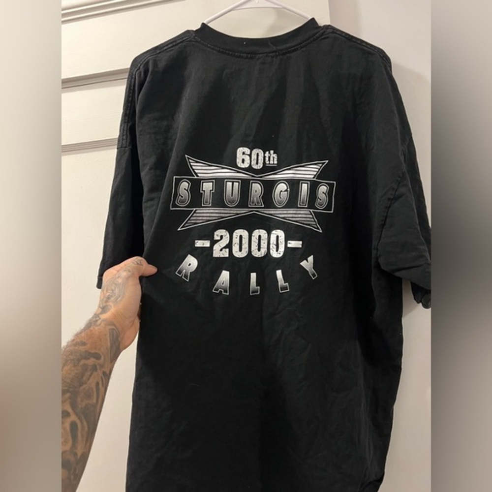 Sturgis Hog Harley Davidson rally Biker Week 2000 Black Shirt 3XL